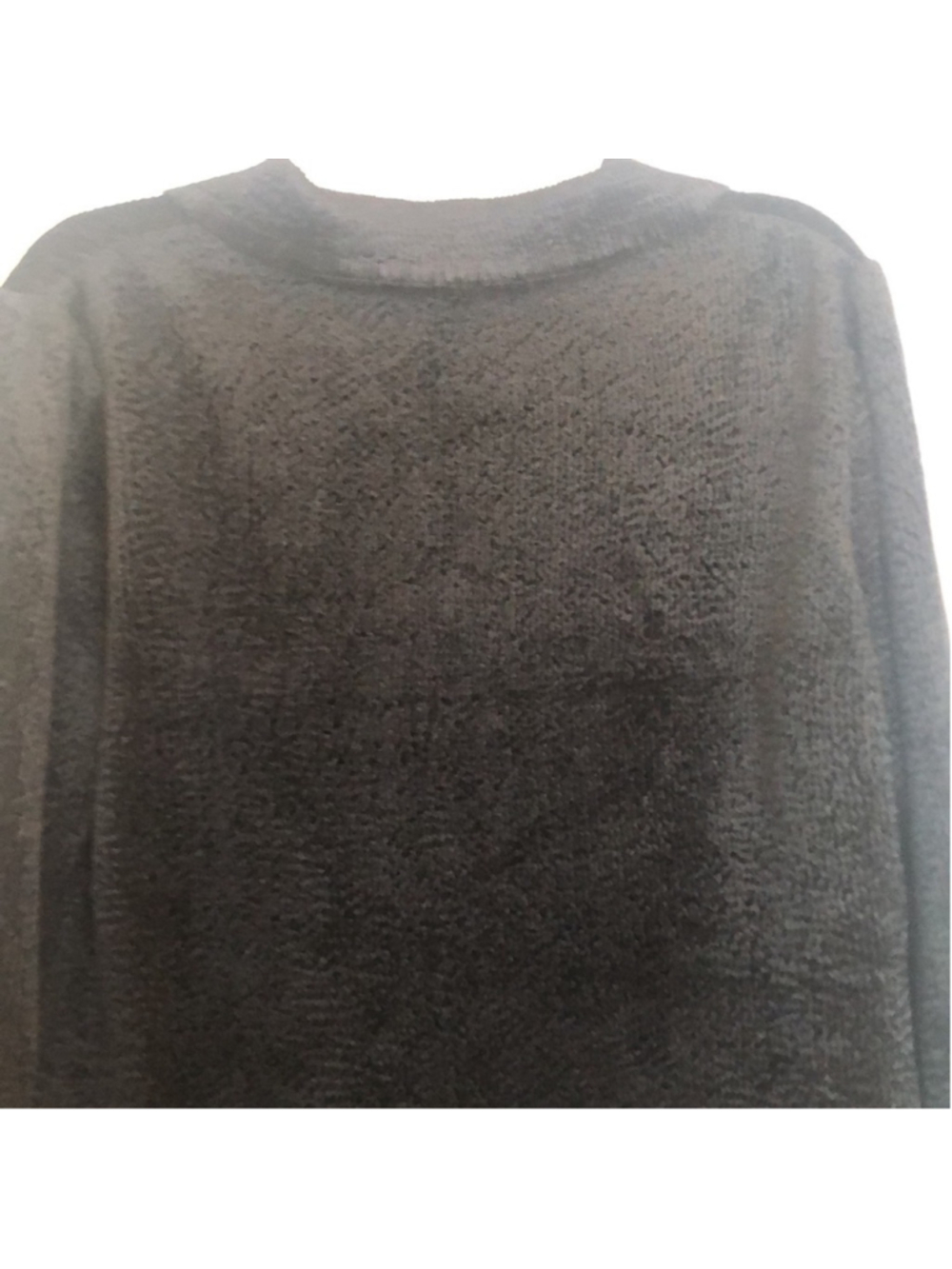 CHICOS Sz 3 Elegant Black Women's Cardigan Jacket PREWORN Pit to Pit 23 1/2" - Picture 10 of 15